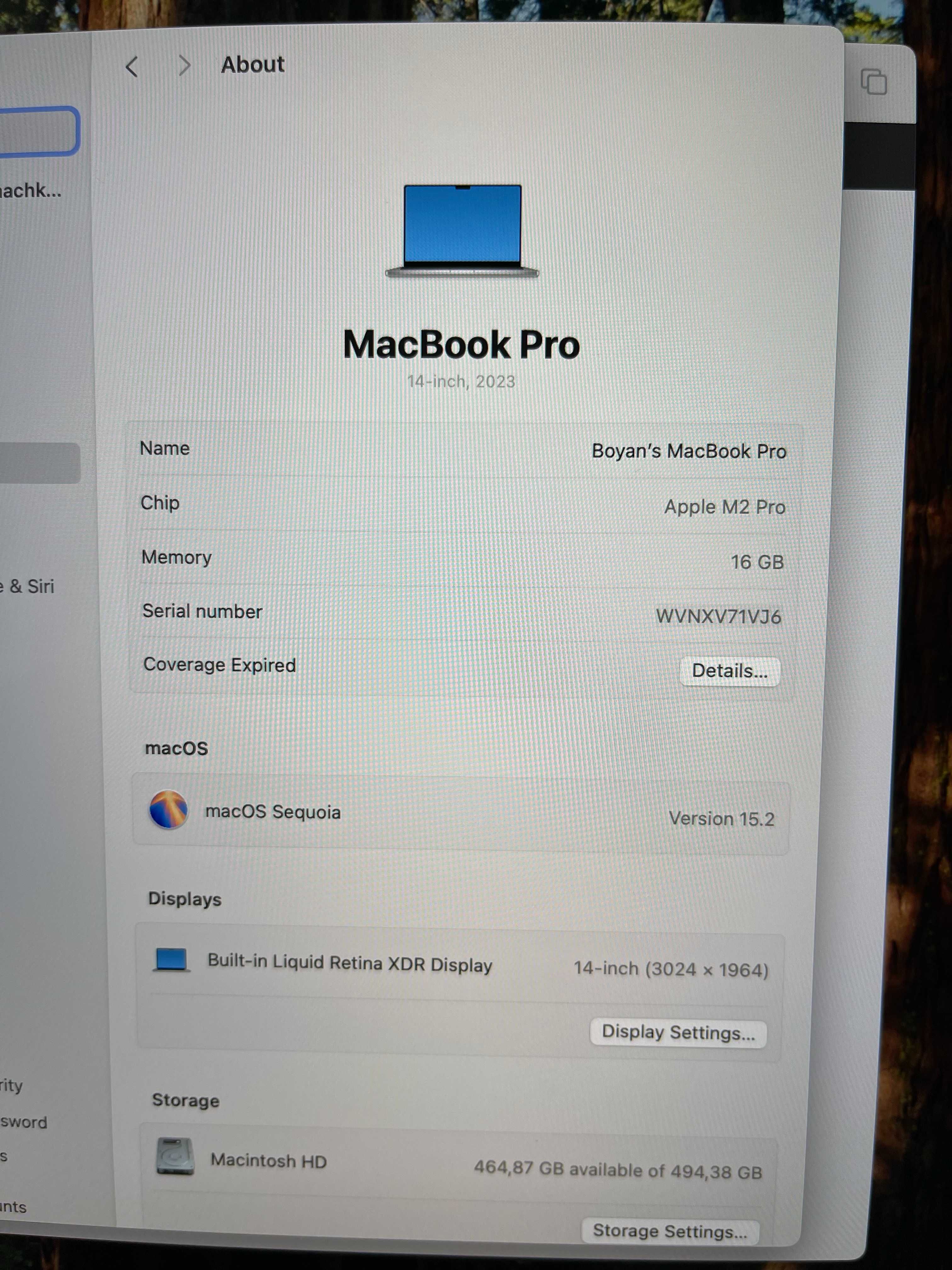 Macbook pro m2 pro 14 - 96% батерия