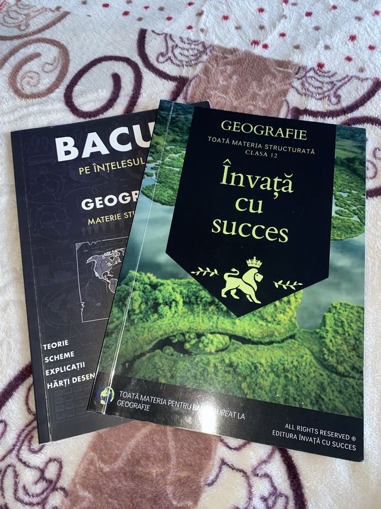 Set complet BAC – Cărți + Portofolii (Română, Matematică, Geografie)