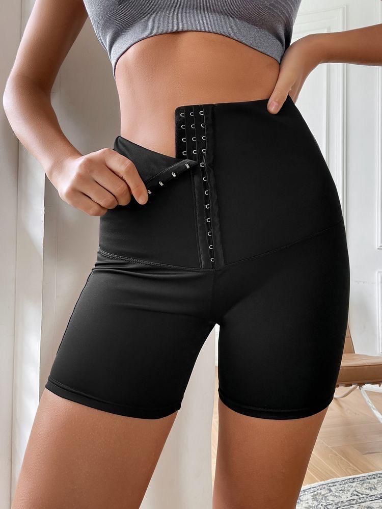 Colanți Lycra Negri cu Efect Lucios Și Corset – Modelatori, Termici