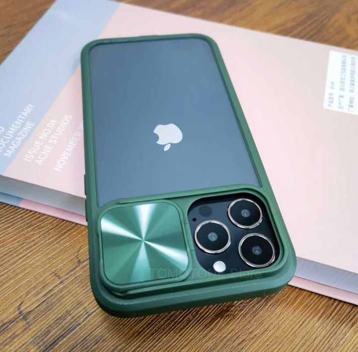 Husa Premium transparenta cu protectie metalica pt. iPhone 13 Pro Max