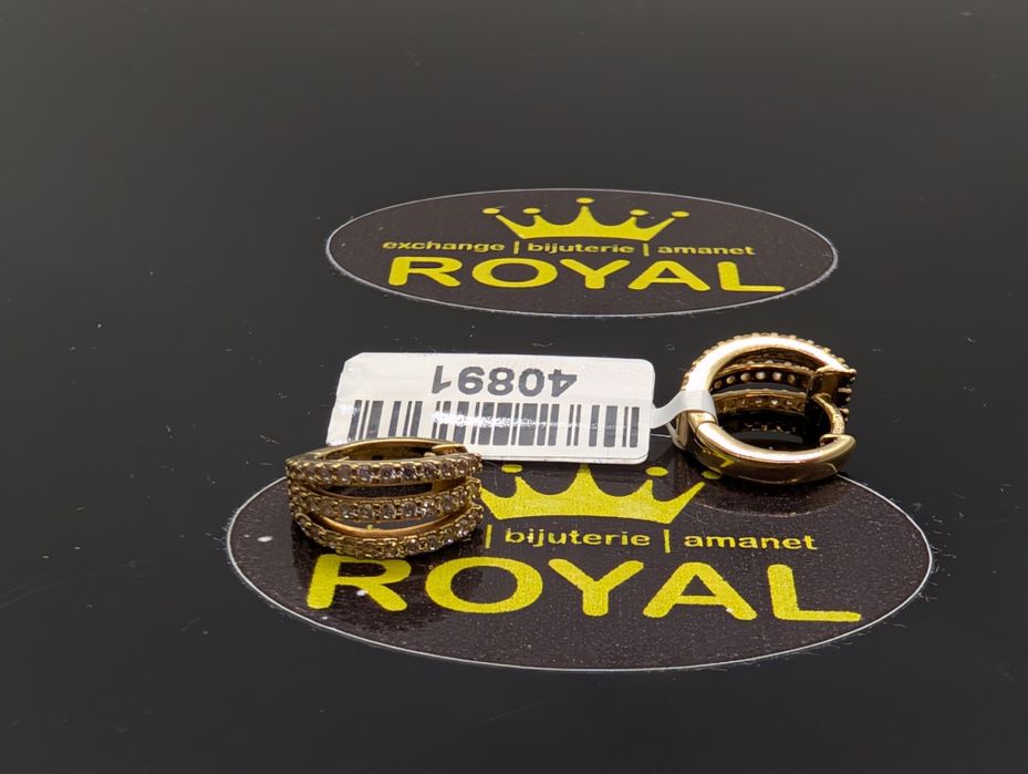 Bijuteria Royal: Cercei aur 14k/3.03 gr