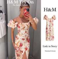 Льняное платье H&m ,размер S