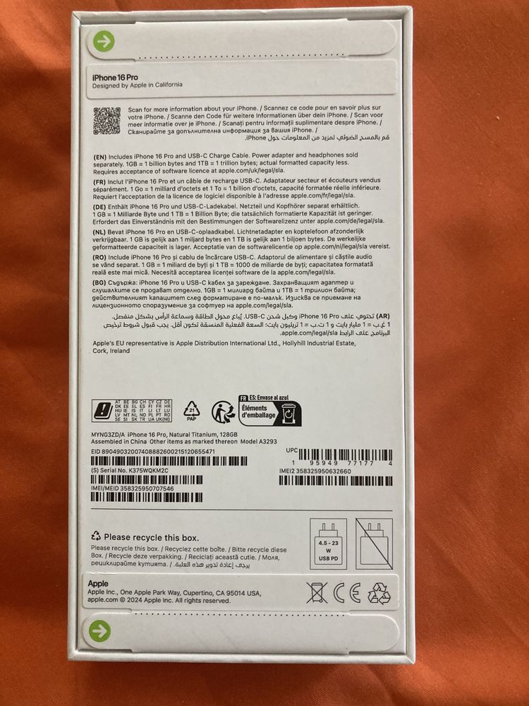 Iphone 16 Pro sigilat Titan Natur