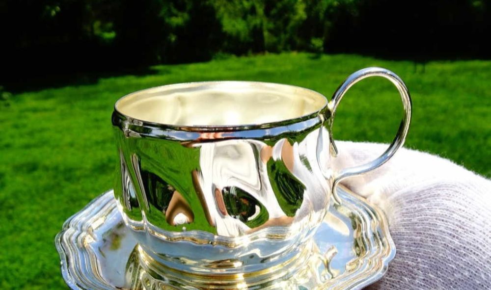 Посребрен Държач за Чаша за Чай