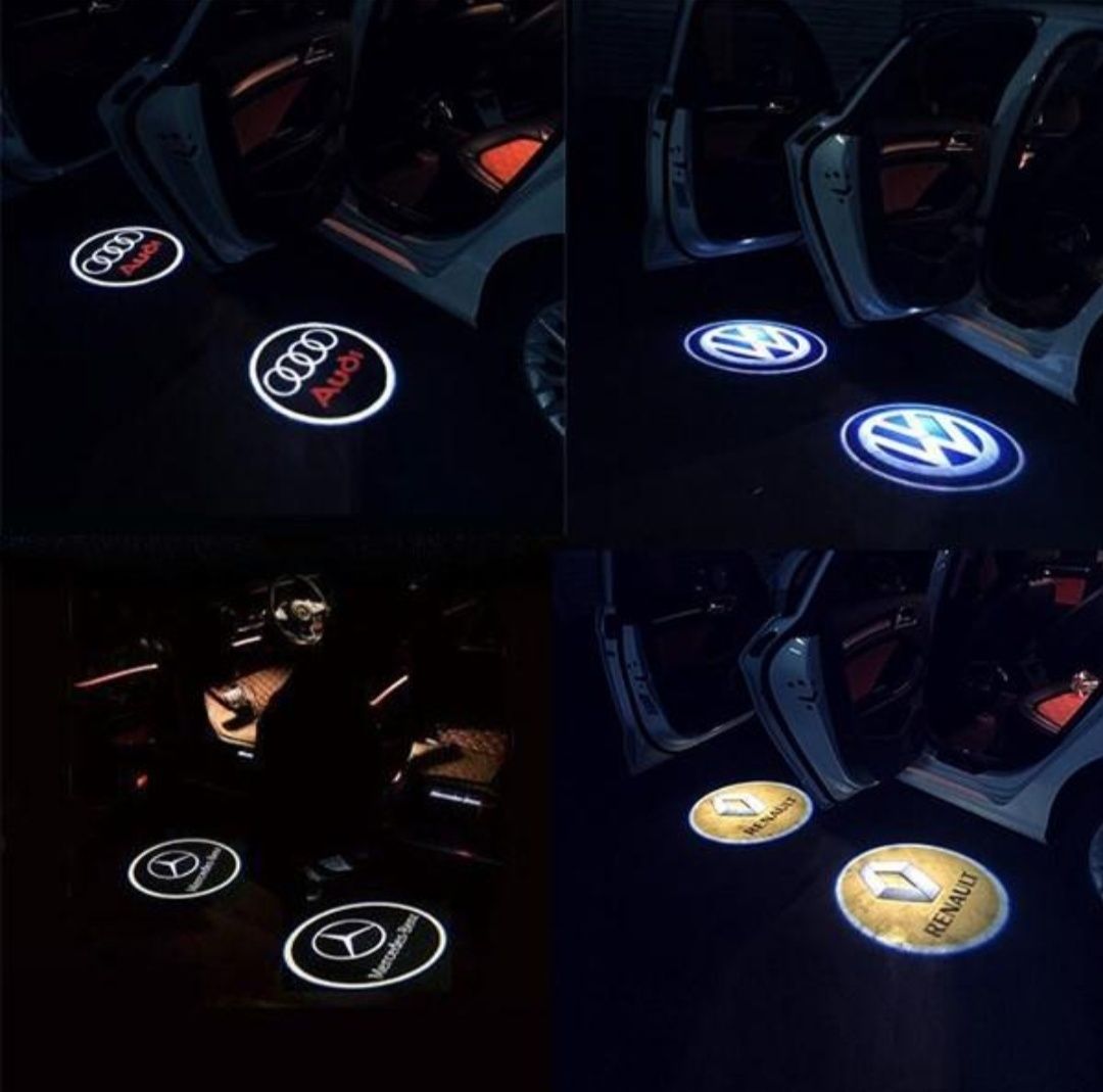 LED лого проектор за врата vw bmw audi mercedes мерцедес бмв logo ауди