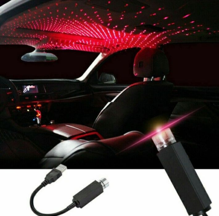 Интериорна Светлина Лазер с USB и Разпръскваща светлина А-3104