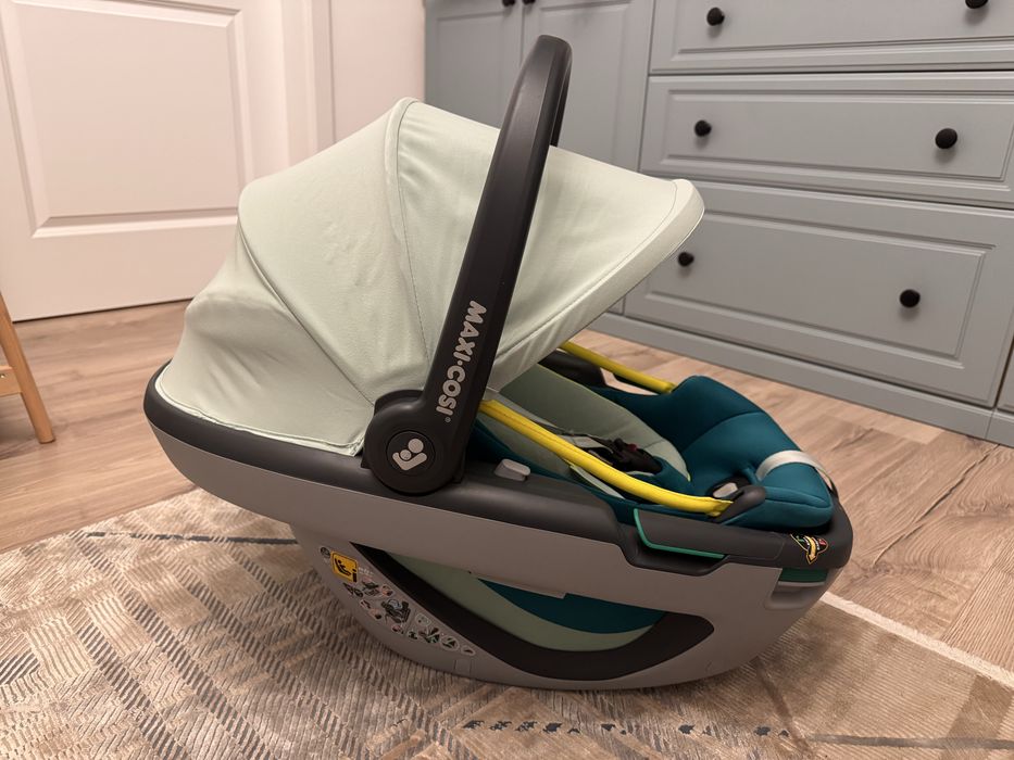 Maxi Cosi CORAL I-SIZE - Scoică auto modulară (0-12 KG) NEON GREEN