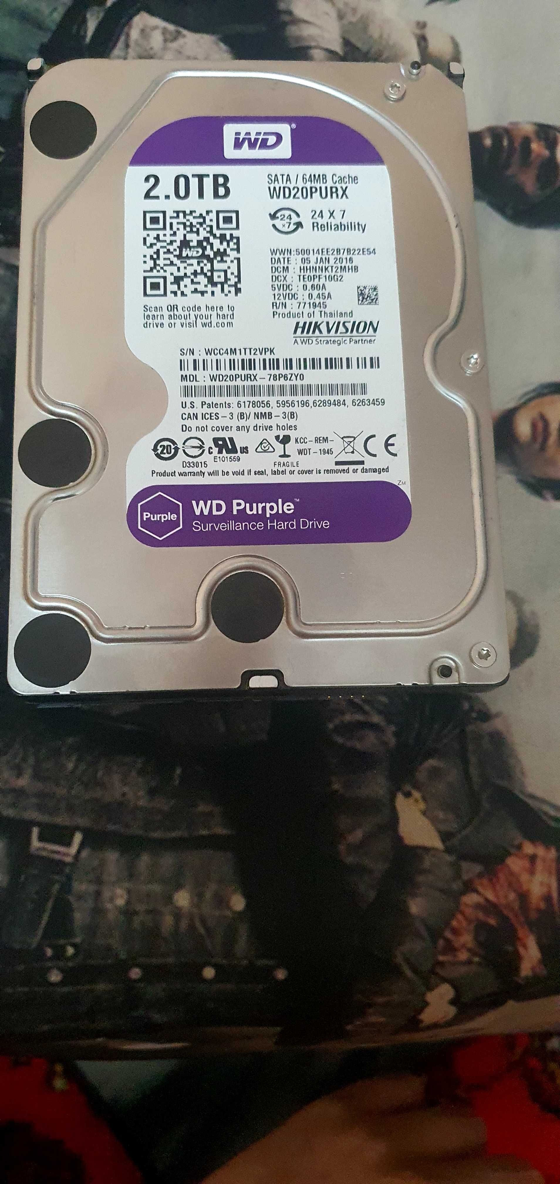 WD Purple 2TB hikvision