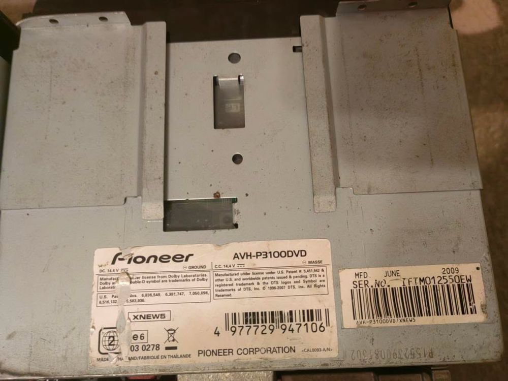 Pioneer AVH-P3100DVD