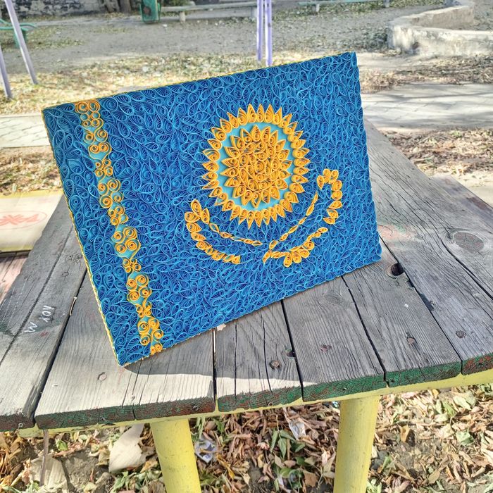 Поделки,флаг Казахстана