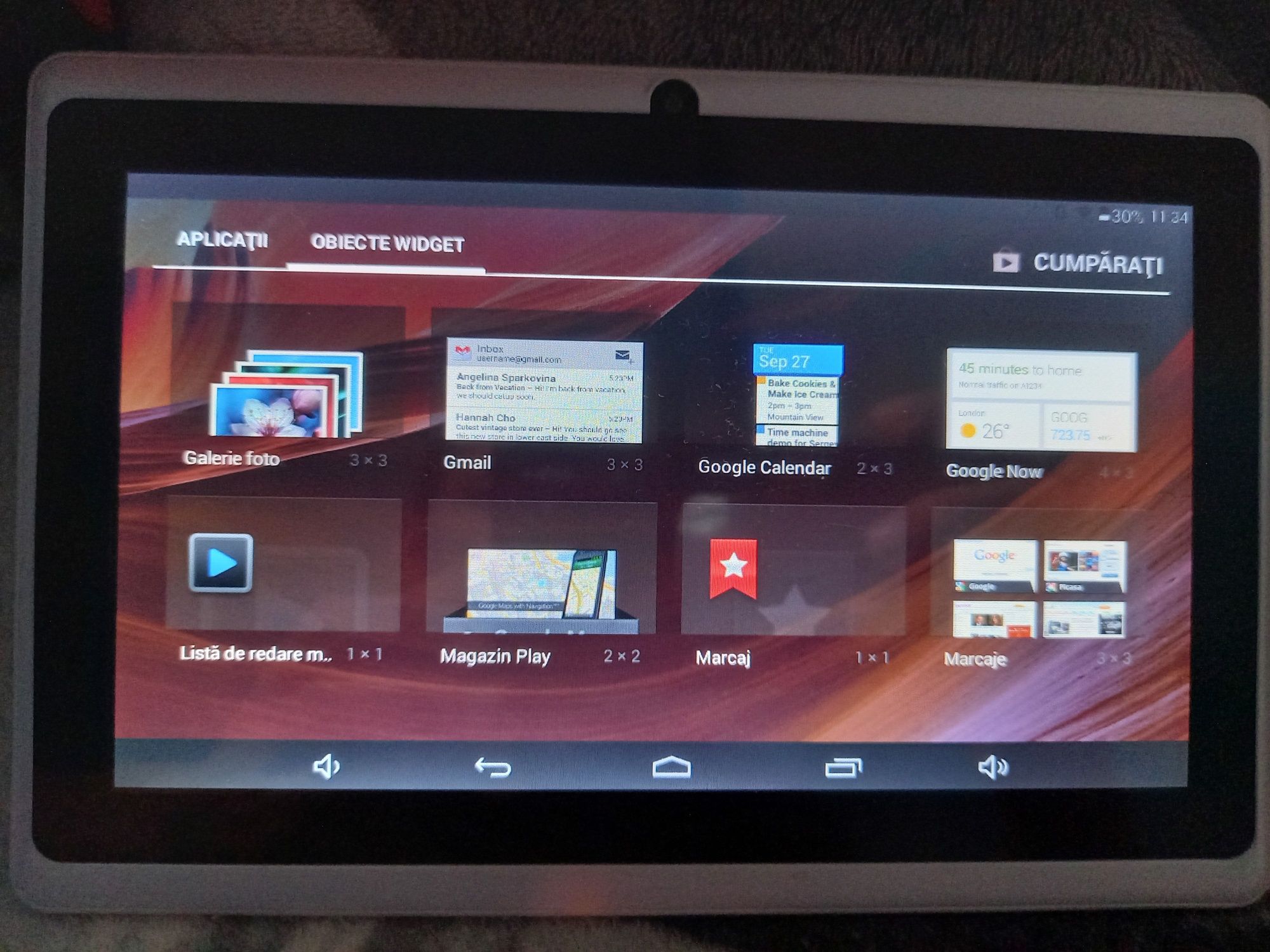 Tableta Simbans 8GB intern + slot card MSCD extins