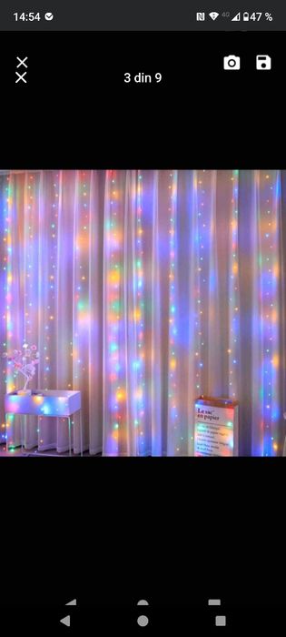 Instalație LED tip perdea cu telecomanda 3mx3m