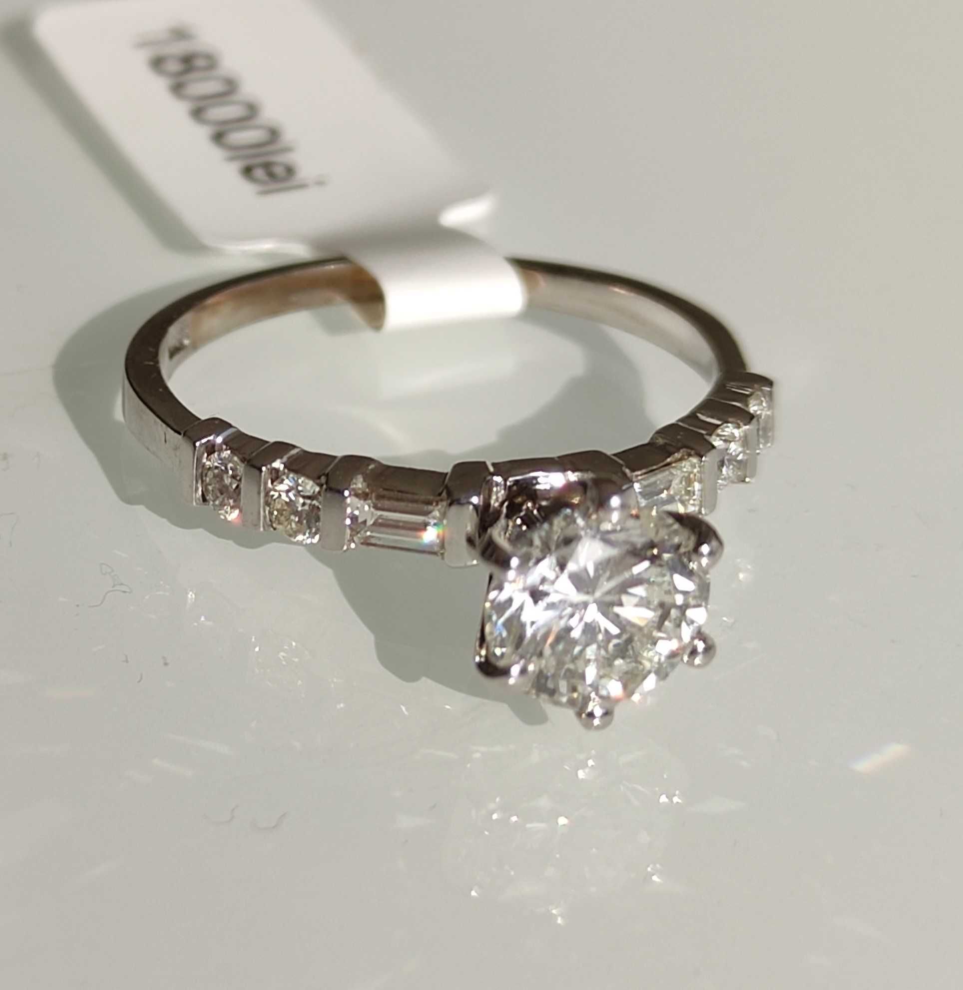 Inel logodna 18k cu diamante 1.18ct