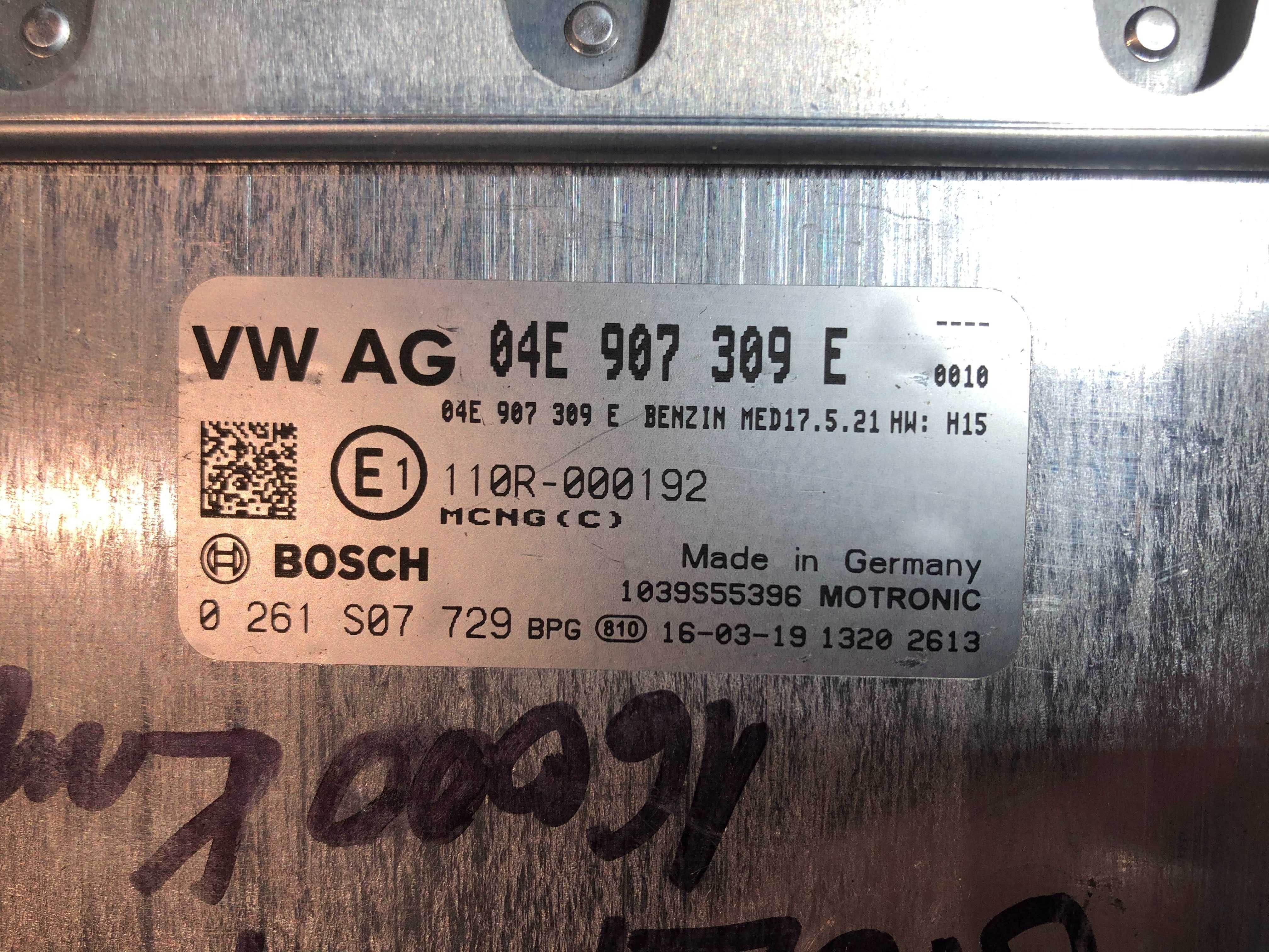 ECU Calculator motor VW Golf7 1.4tsi 04E907309E 0261S07729 MED17.5.21