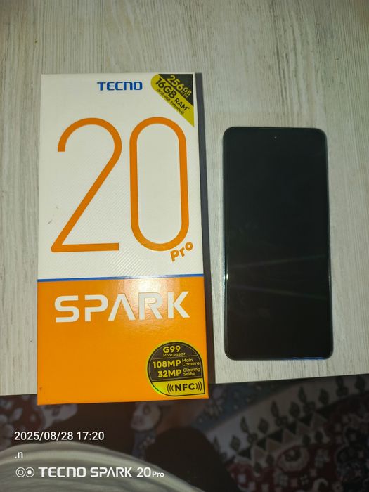 Tecno Spark 20 pro 16gb Ram 256 gb rom