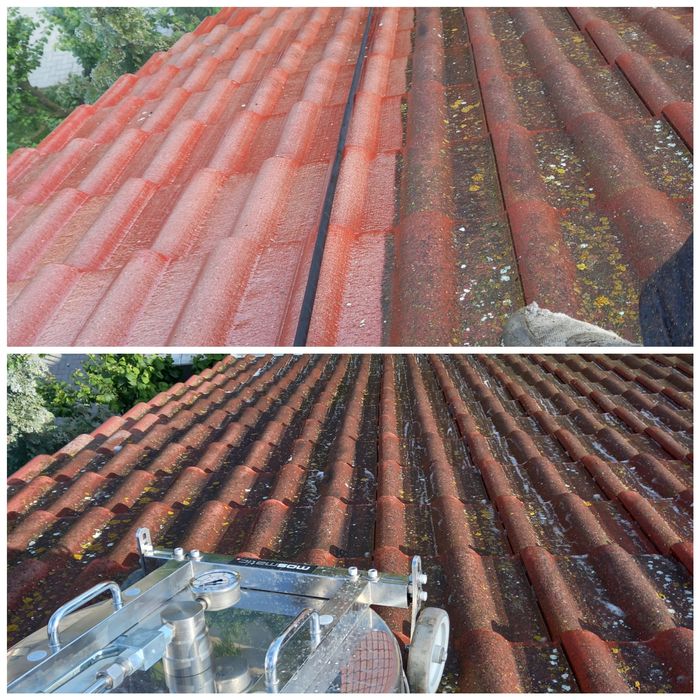 Spalare, Sablare, Curatare acoperis tigla pavaj