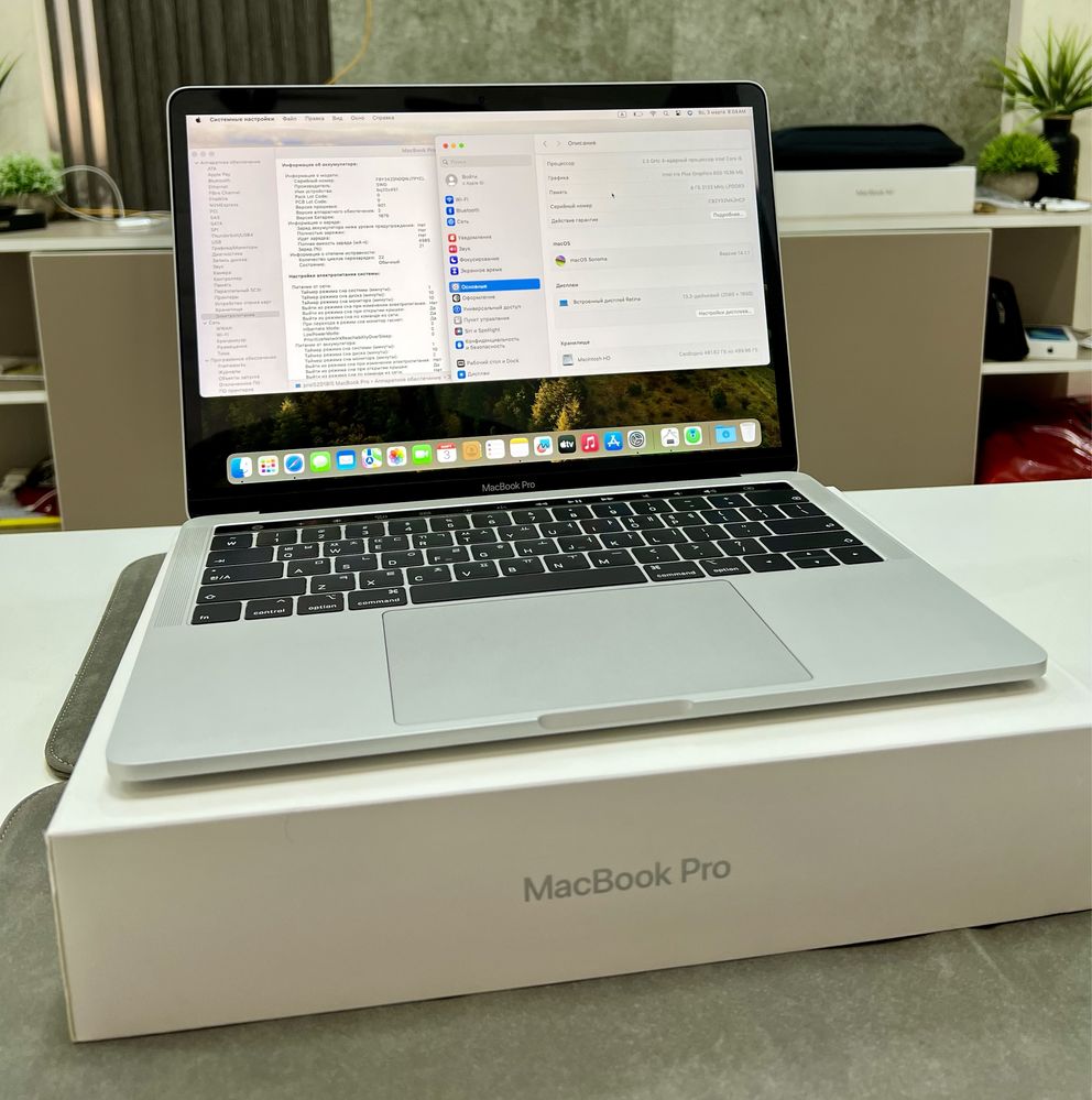 Macbook Pro 13 inch 8/512GB core i5 идеал почти новый