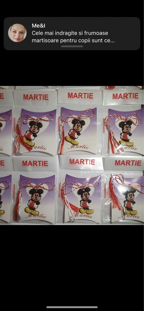 66 buc x Martisor pandant silicon Disney Mickey Mouse pentru fete
