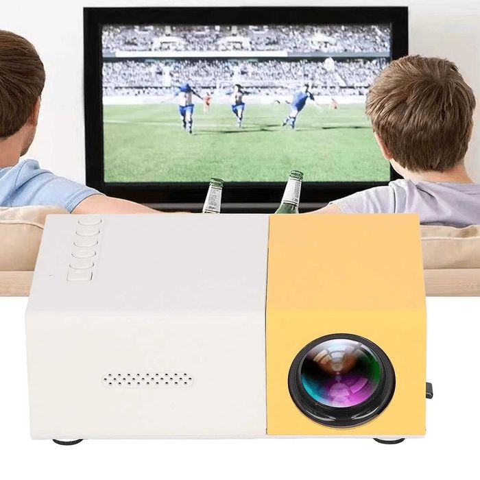 Чисто нов Мини LED проектор за домашно кино, 1080P, 24-60 инча дистан,