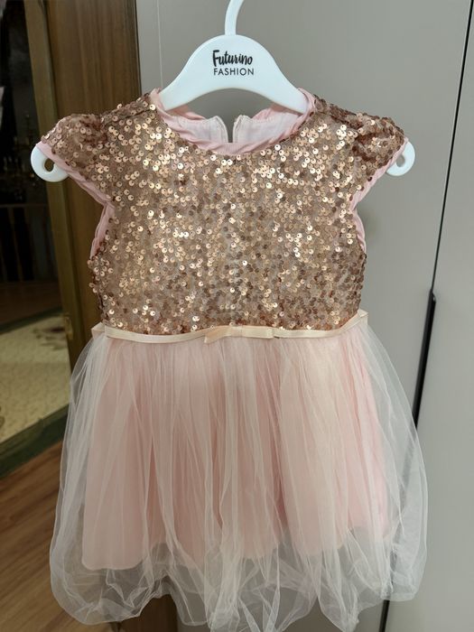 Детское платье розовое