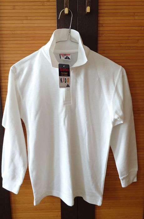 Bluze albe Polo, școală băieți