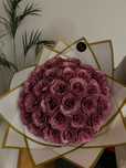 Buchet 101 trandafiri săpun albastru ROYAL / accesorii / stitch