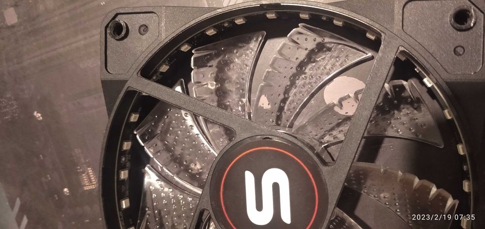 Ventilator Cooler - nou - carcasa PC  120 x 120 verde - rosu