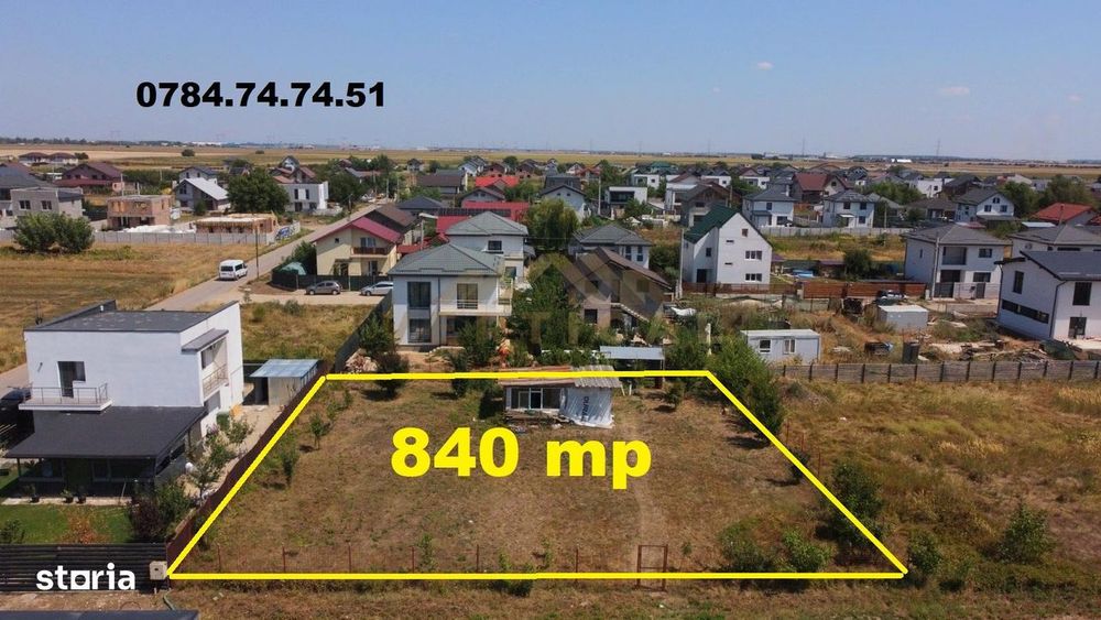 Teren 840mp cu UTILITATI - comuna Berceni