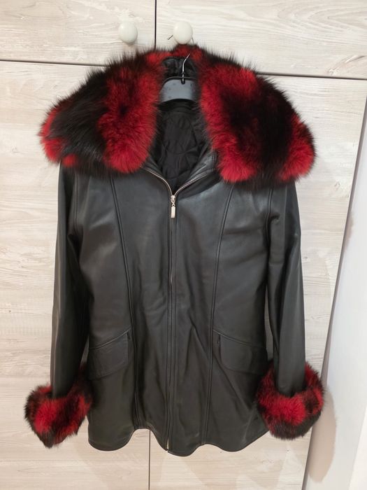 Geaca piele si blana naturala