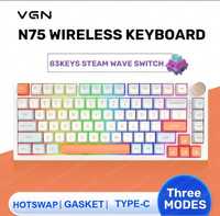 Беспроводная механическая клавиатура VGN N75 Pro Orange