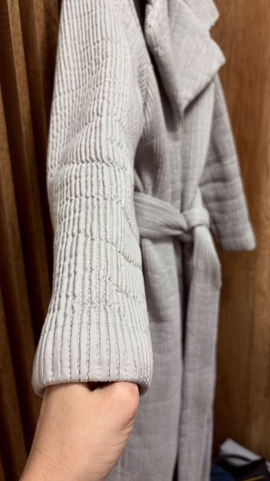 Palton călduros cu curea ZARA