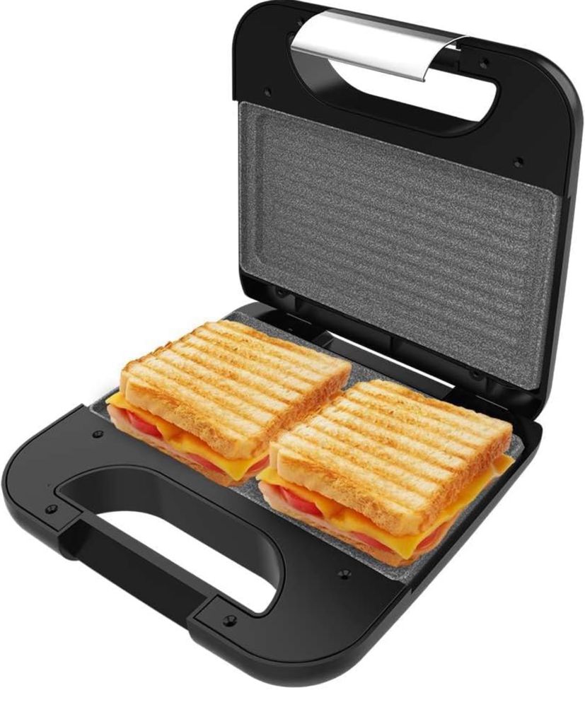 Sandwich Maker, Putere 800W Cecotec Rock'nToast Grill +