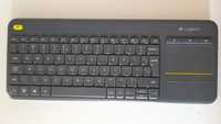 Tastatura Wireless Logitech K400 Plus Dark, Touchpad, USB, Black