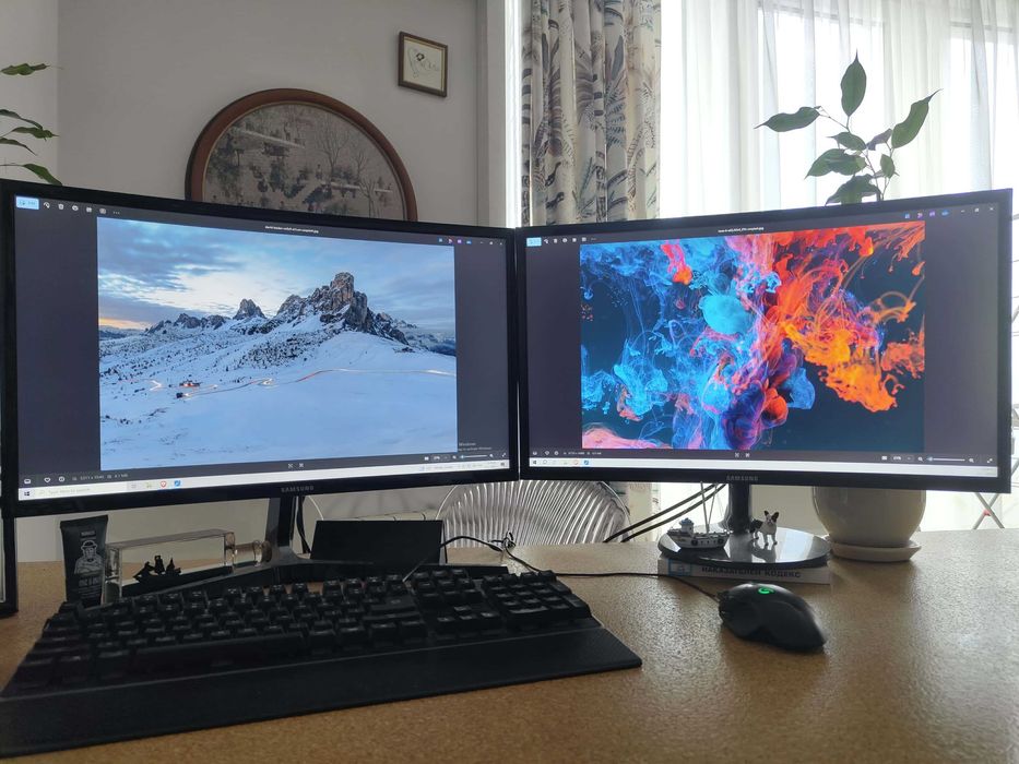 Геймърски компютър i5 / GTX 1060 6GB + 2 Samsung монитора