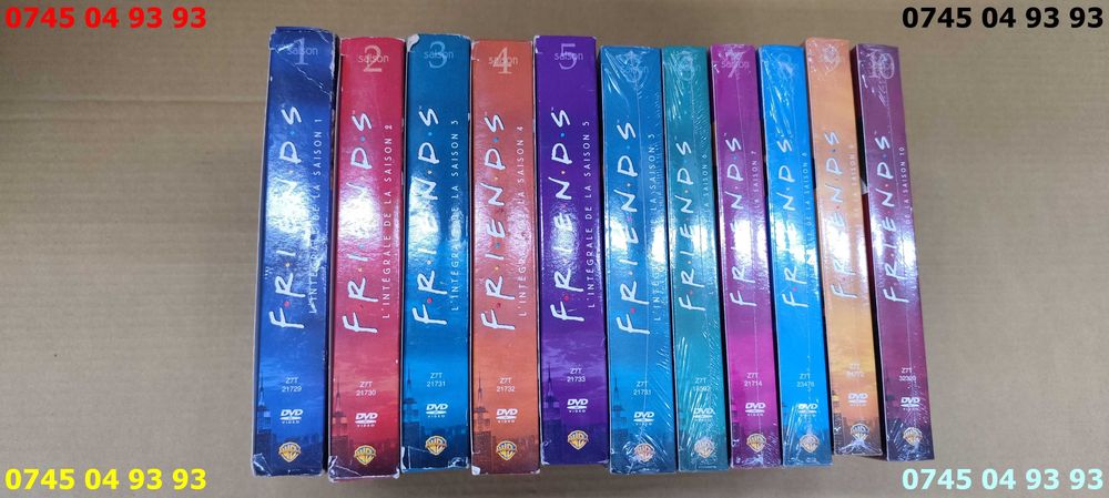 colectie completa dvd FRIENDS 10 SEZ. 39 dvd majoritatea sigilate