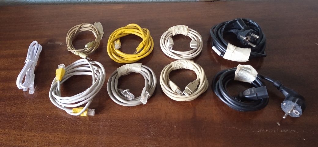 Захранващи кабели за компютър и телефон, VGA, rg45