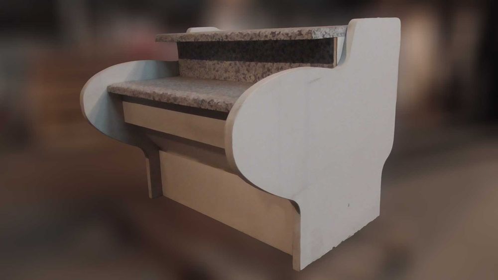 Кассовый бокс (рабочее место кассира, продавца).