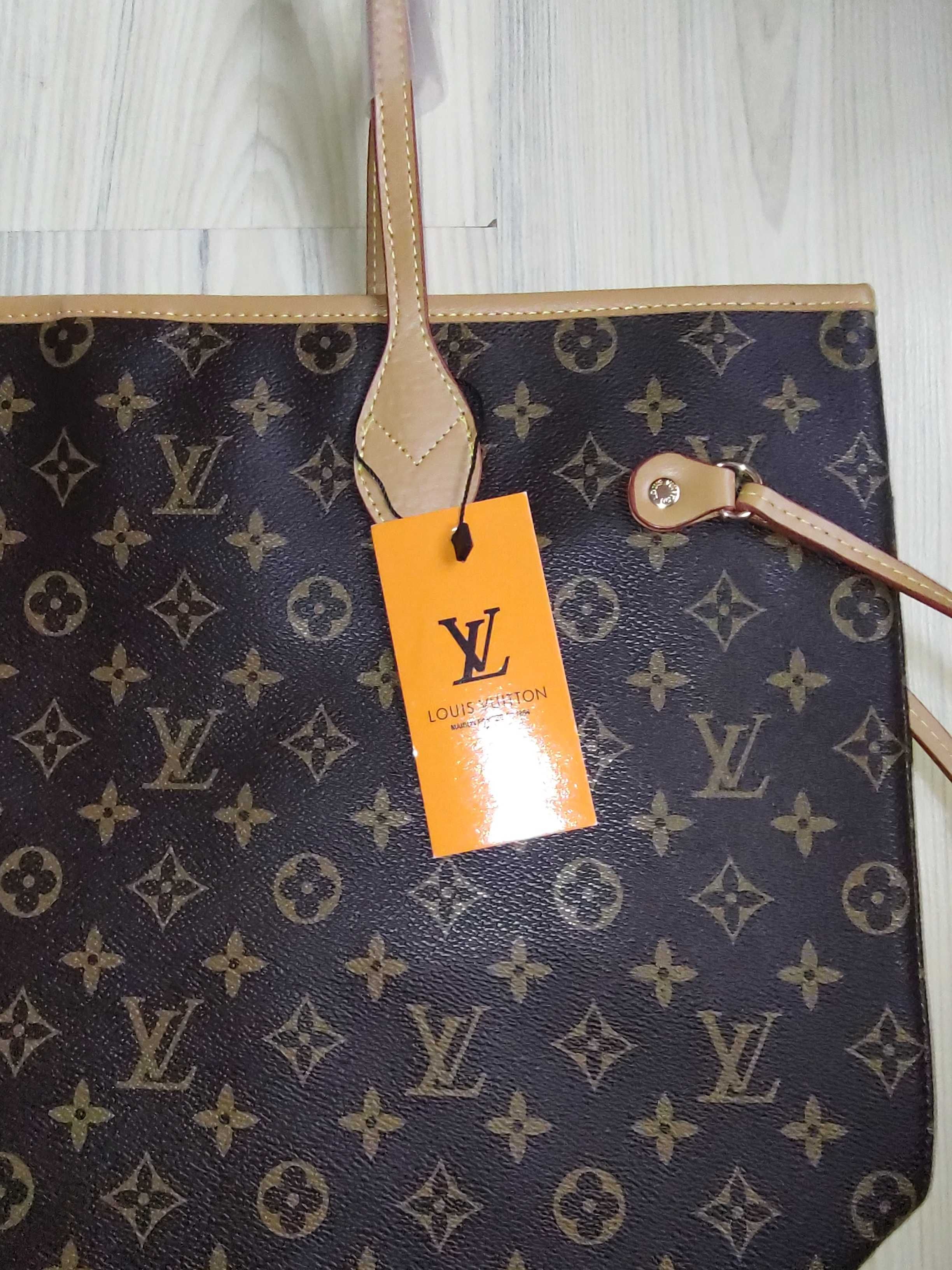 Louis Vuitton нова голяма чанта с протмоне