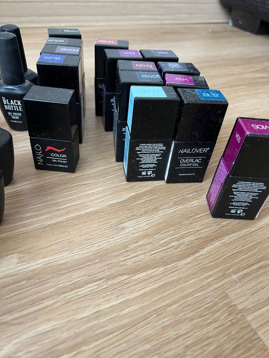 33броя. лакове nailover +форми пили и мостри подарък