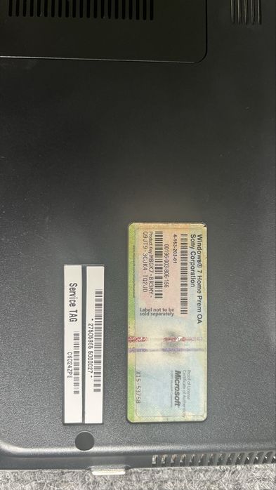 Лаптоп Sony vaio PCG-7182M