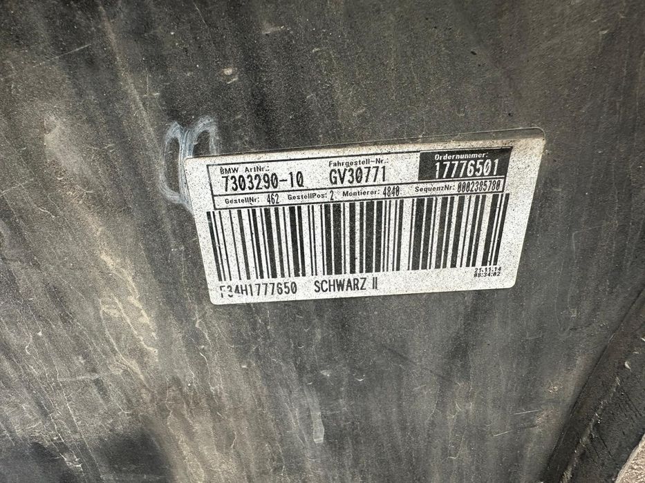 Bara BMW spate f34 gt