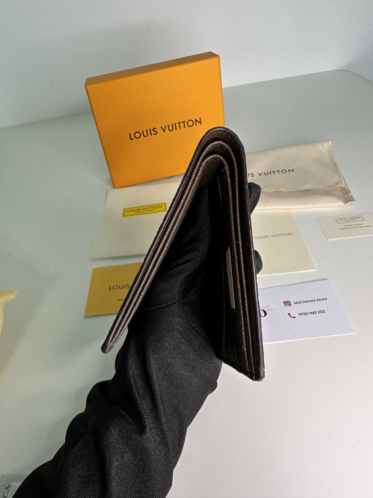 Portofel Louis Vuitton piele canvas 100% cutie inclusă maro pattern