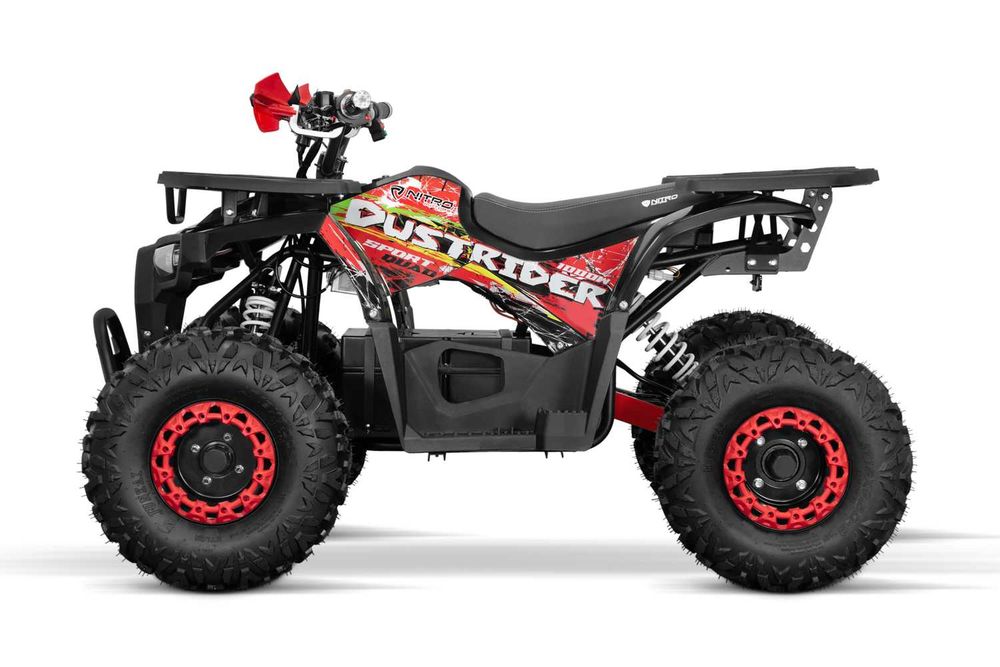 ATV electric ECO DustRider XXL 1000W 48V 20Ah cu diferentia, rosu