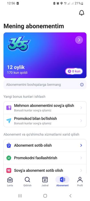 1 FIT 150 kunlik abonement.  5 oy Sogʼlom turmush bu sport.