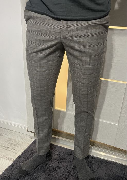 Pantaloni stofă barbati talie 32 slim tapered (ingustati jos)