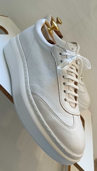 Pantofi sport casual 44 44.5 lucrati manual G. Rizo NOI piele naturala