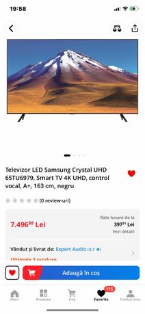 Televizor LED Samsung Crystal UHD 65TU6979 noua