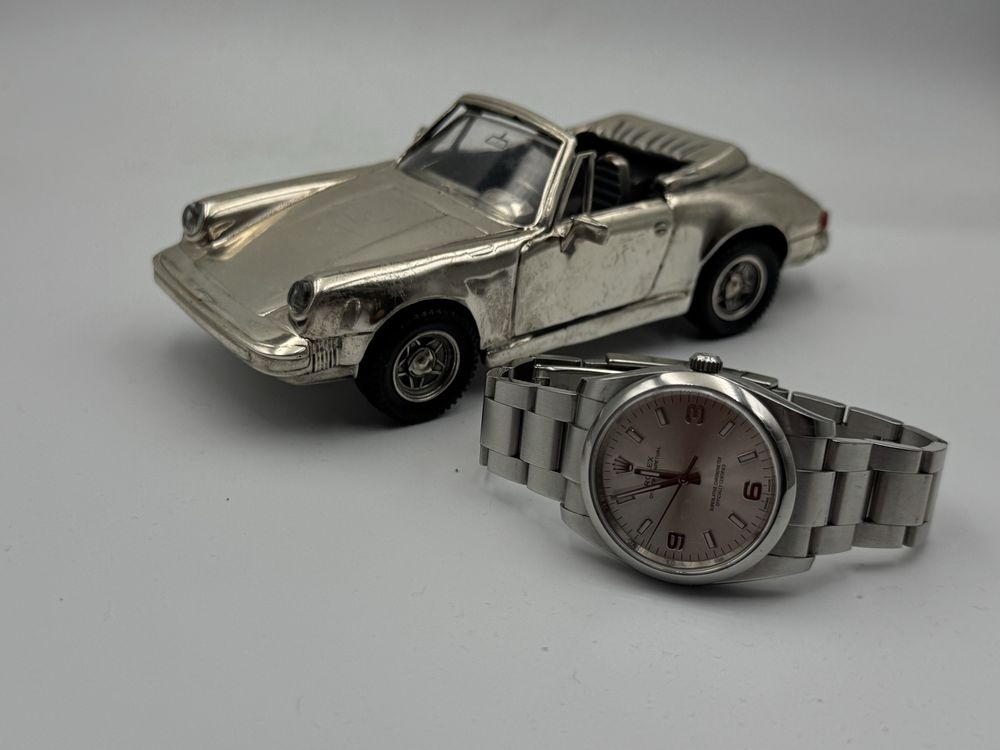 Macheta Din Argint 925 Mare Porsche Carrera Cabrio Vintage