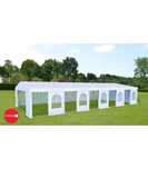 Cort Evenimente PROFESSIONAL XXL, PVC alb, 10x20 m