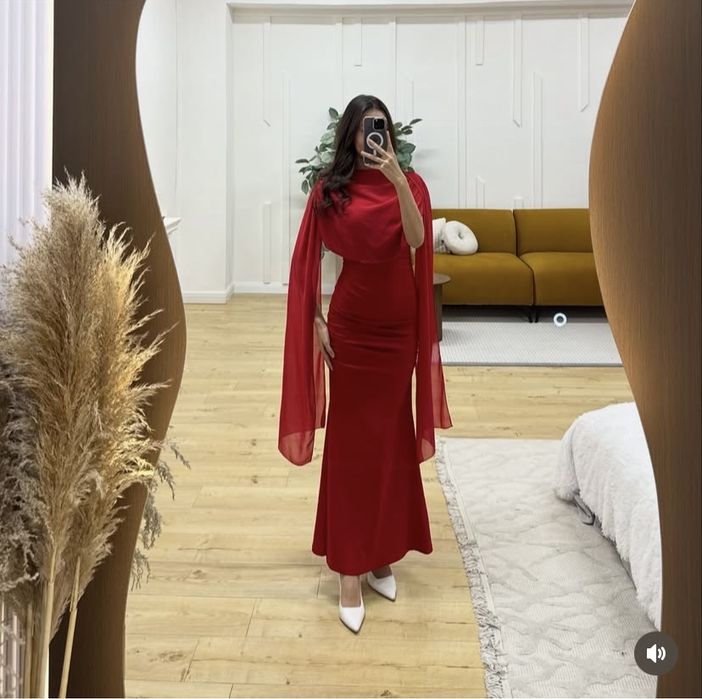 Платье красный размер 42-44 размер ватсапка жазамыз